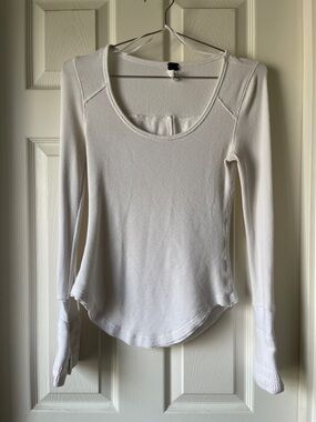 We the Free White Scoop Neck Thermal